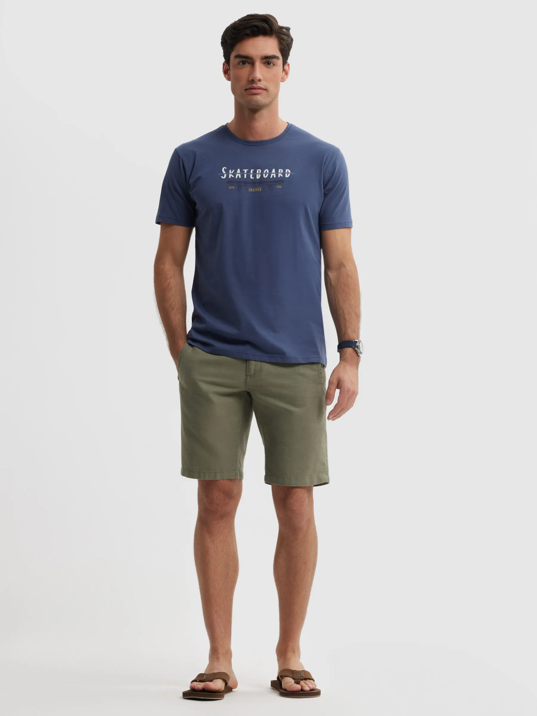 Hot CAMISETA SKATEBOARD Hombre Camisetas